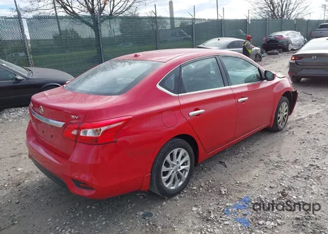 2018 Nissan Sentra Sv из США, поврежденный, VIN 3N1AB7AP6JY206534